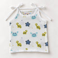 Cotton Muslin Knot Baby Jabla - Aqua Babies Print | New Born