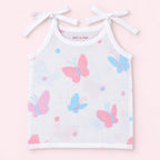 Cotton Muslin Knot Baby Jabla - Butterfly Blush Print | New Born