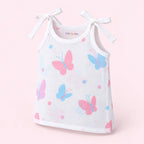 Cotton Muslin Knot Baby Jabla - Butterfly Blush Print | New Born