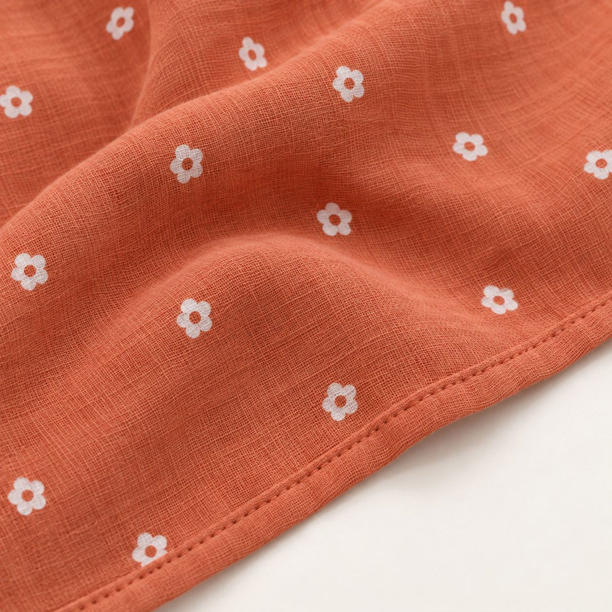 Cotton Muslin Baby Bath Towel 75x150 cm - Daisy Daze Print | Newborn & Infant