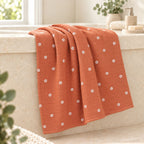 Cotton Muslin Baby Bath Towel 75x150 cm - Daisy Daze Print | Newborn & Infant