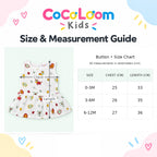 Cotton Muslin Baby Frock - Farm Buddies | Button Closure | 0-3 Months