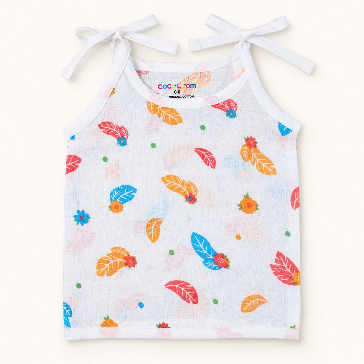 Cotton Muslin Knot Baby Jabla - Feathers Print | New Born