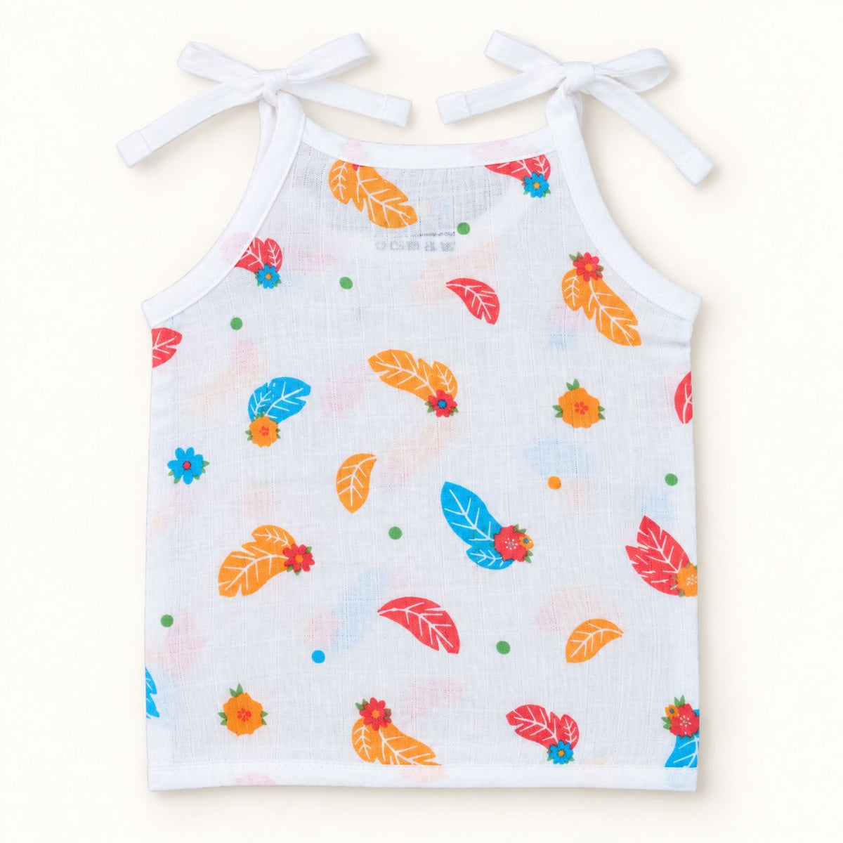 Cotton Muslin Knot Baby Jabla - Feathers Print | New Born