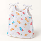 Cotton Muslin Knot Baby Jabla - Feathers Print | New Born