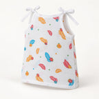 Cotton Muslin Knot Baby Jabla - Feathers Print | New Born