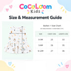 Cotton Muslin Baby Frock - Frosty Forest Print | Button Closure| 6-12 Months