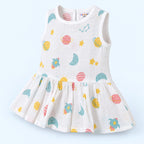 Cotton Muslin Baby Frock - Galaxy Nights Print | Button Closure| 6-12 Months