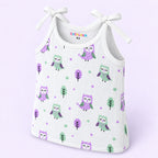 Cotton Muslin Knot Baby Jabla - Little Hoots Print | 0-3 Months