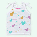 Cotton Muslin Knot Baby Jabla - Love Lines Print | 0-3 Months
