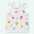 Cotton Muslin Knot Baby Jabla - Little Veggies Print | 0-3 Months