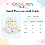 Cotton Muslin Baby Frock - Popsicles Print | Button Closure | 6-12 Months