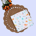 Tweeties Baby Swaddle in white with bird print