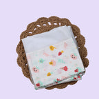 Little Veggies Baby Thottil (Jhula) in white printed with colour veggies pattern