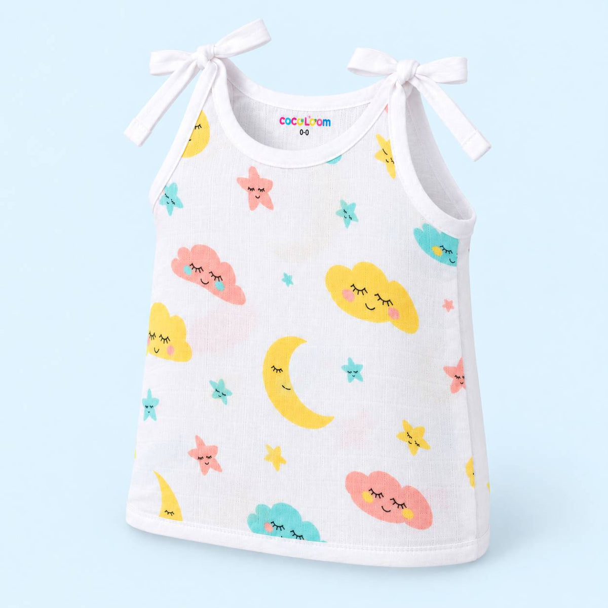 Cotton Muslin Knot Baby Jabla - Twinkle Sky Print | New Born