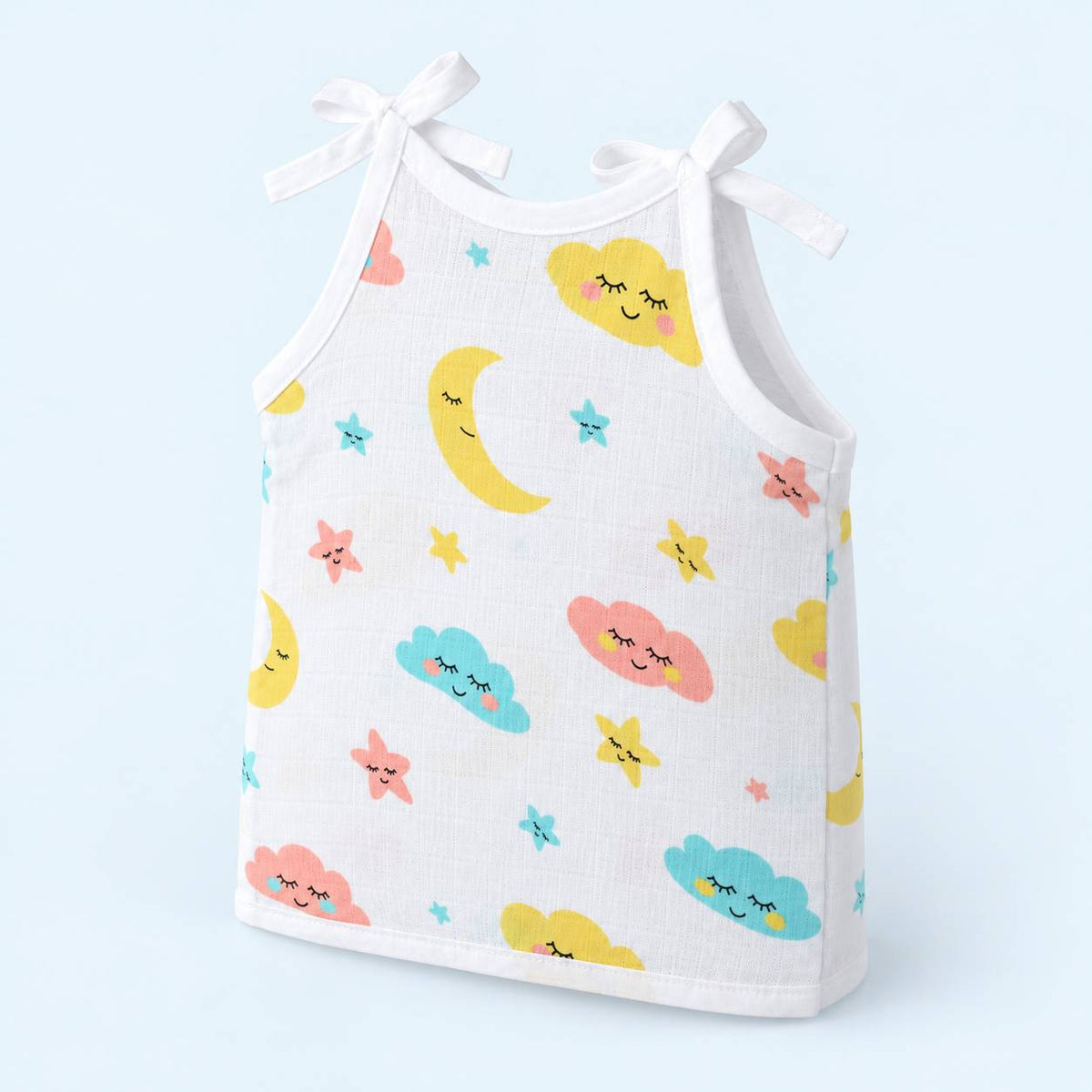 Cotton Muslin Knot Baby Jabla - Twinkle Sky Print | New Born