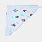 Little Cactus Baby wipe in white printed with colourful cactus plants pattern